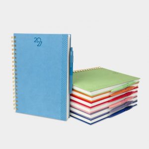 Agenda Diaria con Espiral y Bolígrafo